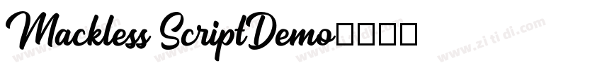 Mackless ScriptDemo字体转换